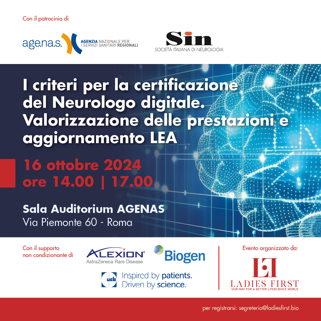 I criteri per la certificazione del Neurologo digitale. Valorizzazione delle prestazioni e aggiornamento LEA